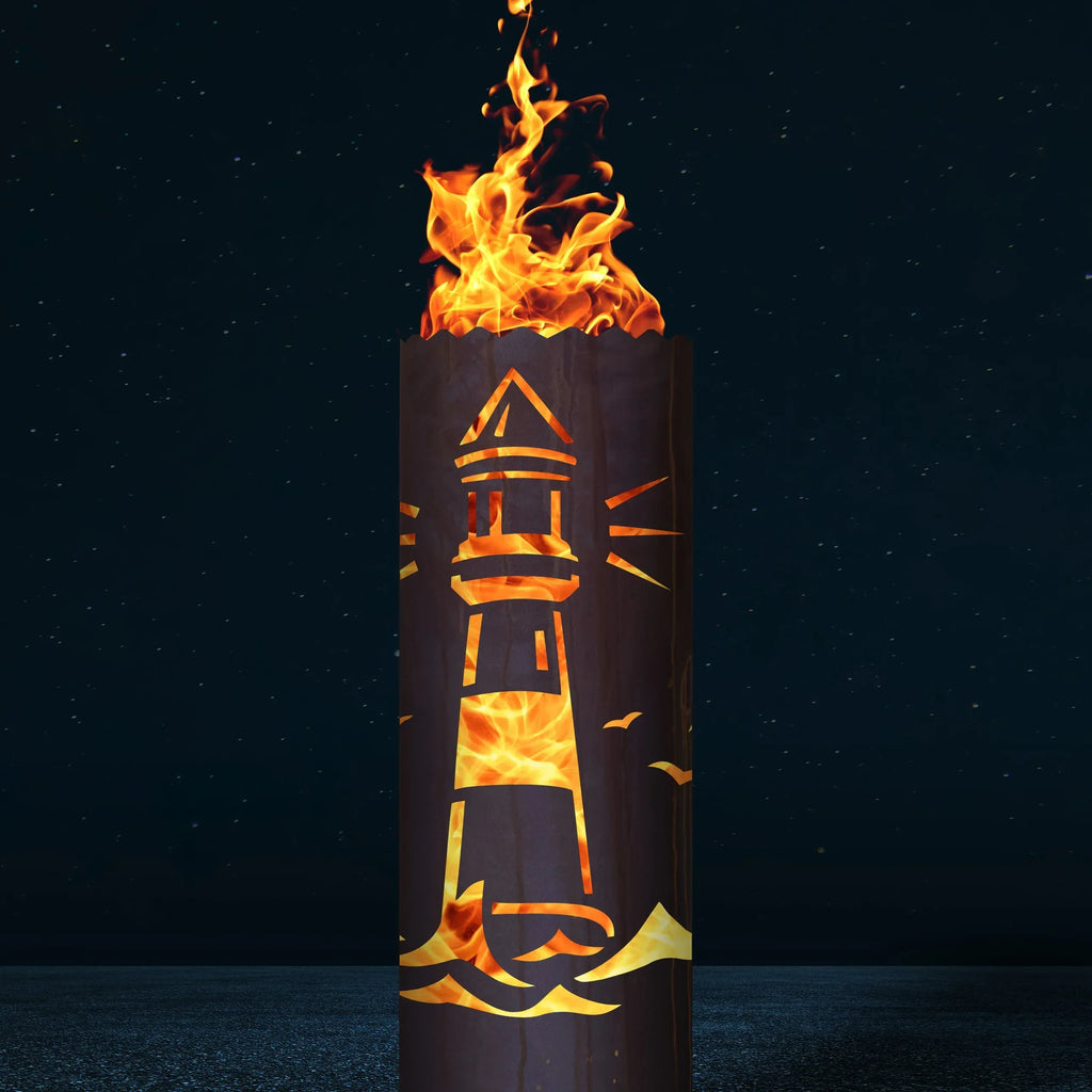 Feuertonne Leuchtturm