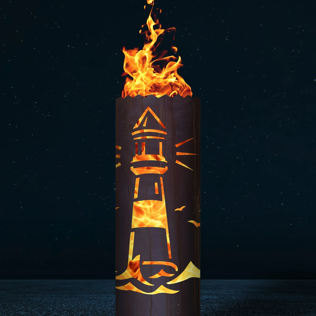 Feuertonne Leuchtturm
