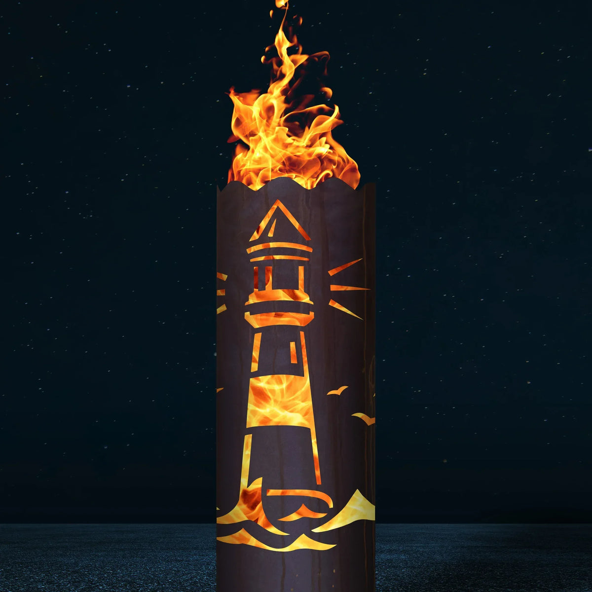 Feuertonne Leuchtturm