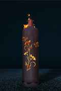 Feuertonne Blume mit Schmetterling