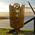 Gartenfackel Leuchtturm und Anker