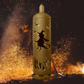 Feuertonne "Hexe mit Feuer"