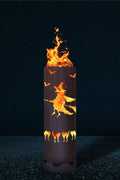Feuertonne "Hexe mit Katzen"