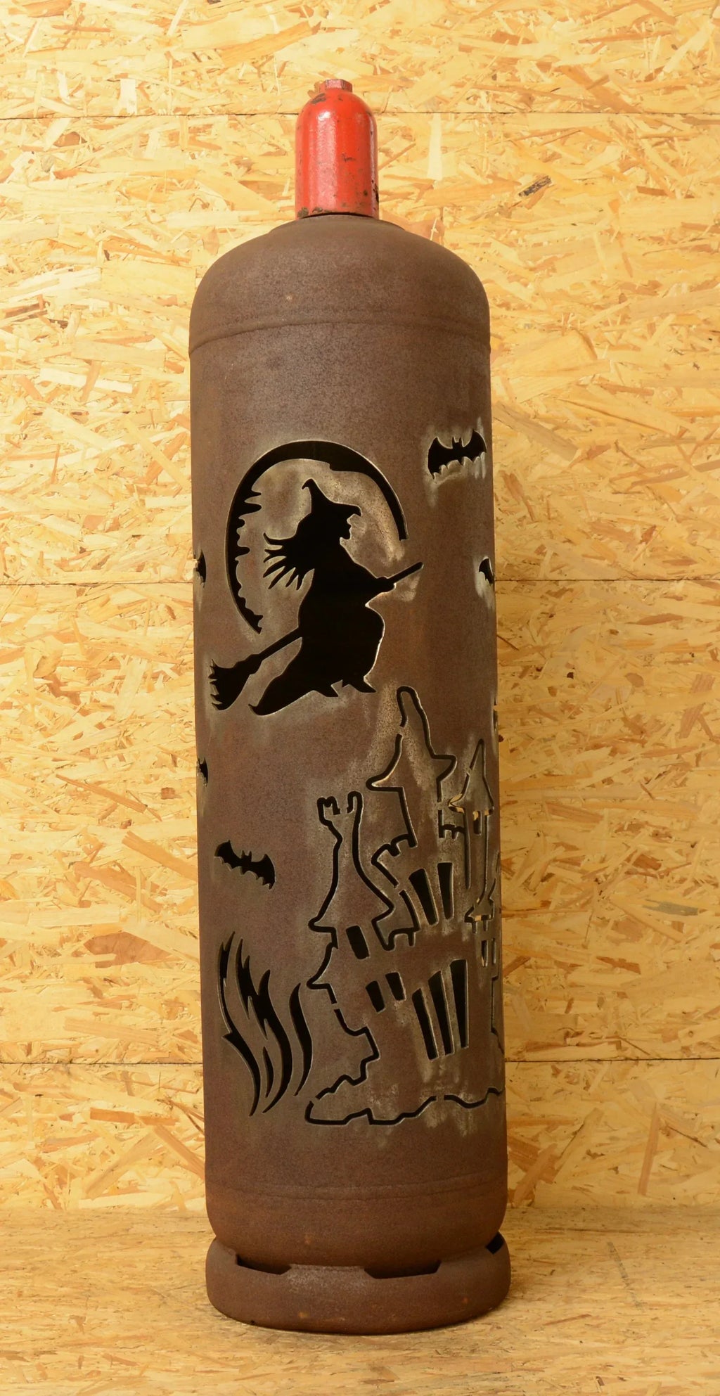 Feuertonne "Hexe mit Schloss"