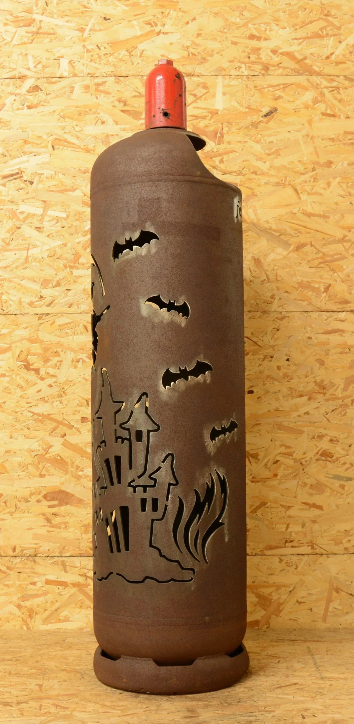 Feuertonne "Hexe mit Schloss"