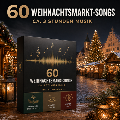 FESTHELD Weihnachtsmarkt-Musik – 60 professionell produzierte Songs für Weihnachtsmärkte