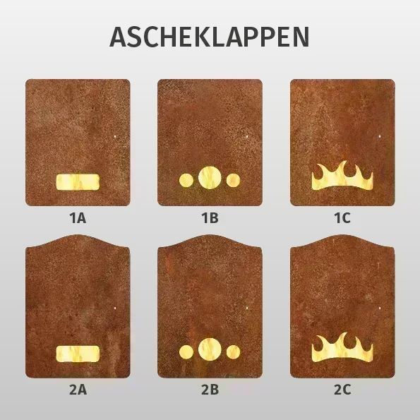 Feuertonne offen Motiv Herz 1