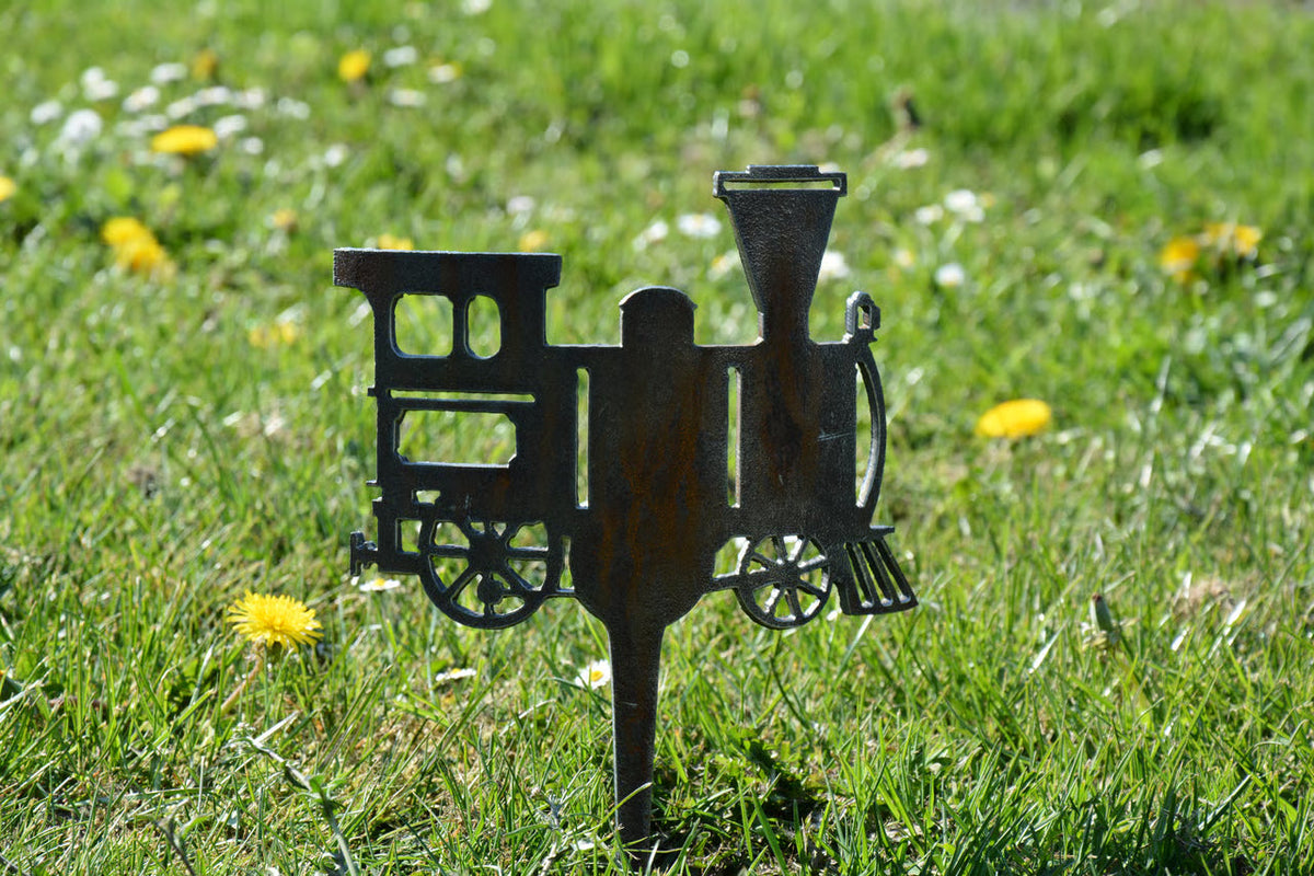 Gartenstecker Dampflok