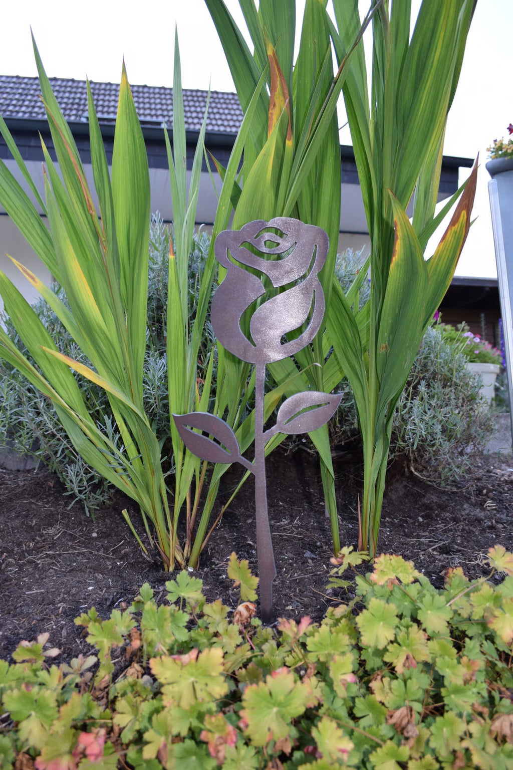 Gartenstecker Rose groß 50 cm