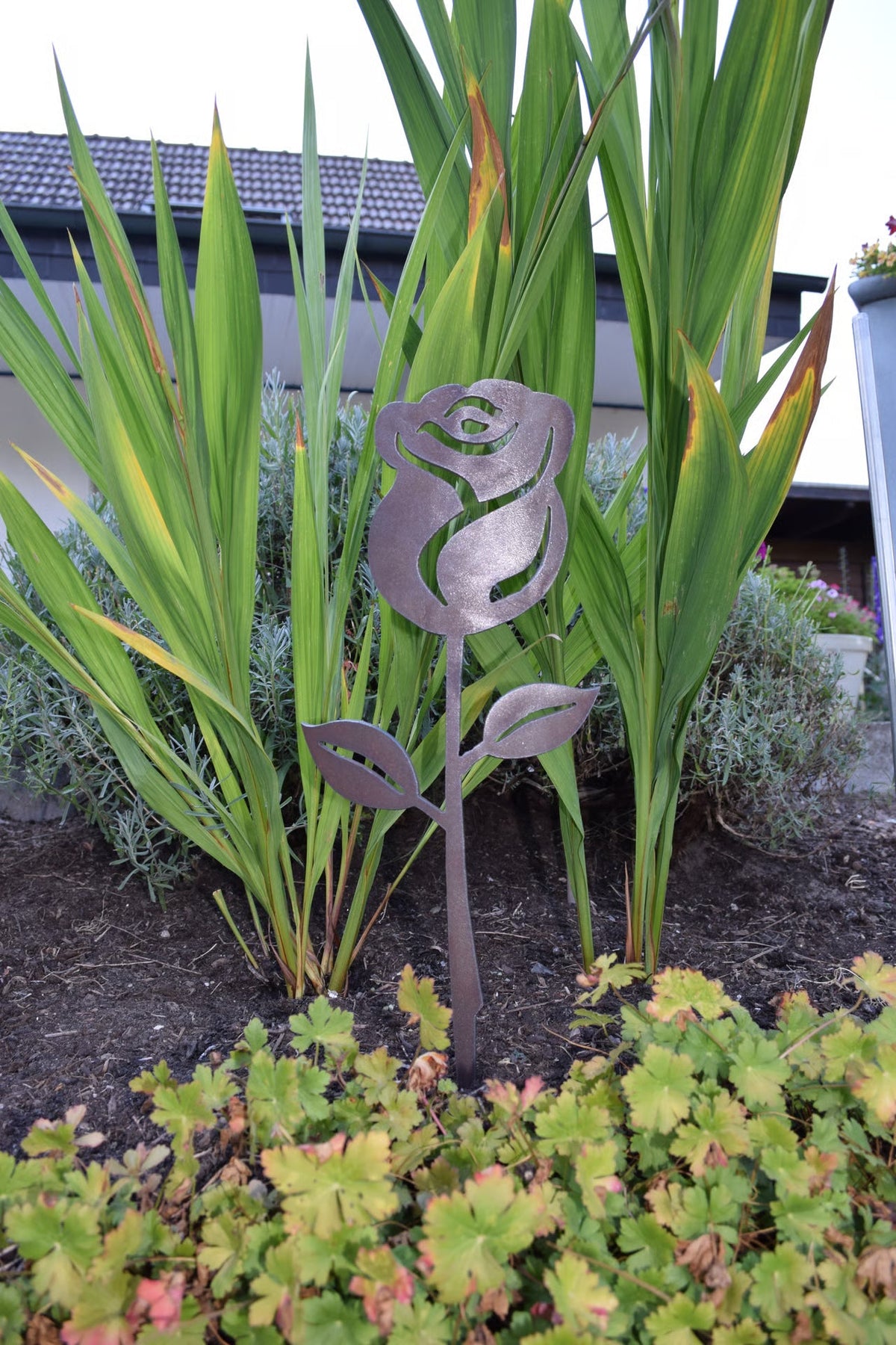 Gartenstecker Rose groß 50 cm