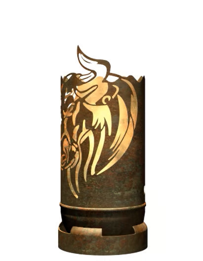 Dropslik Feuertonne Stier exklusiv Design