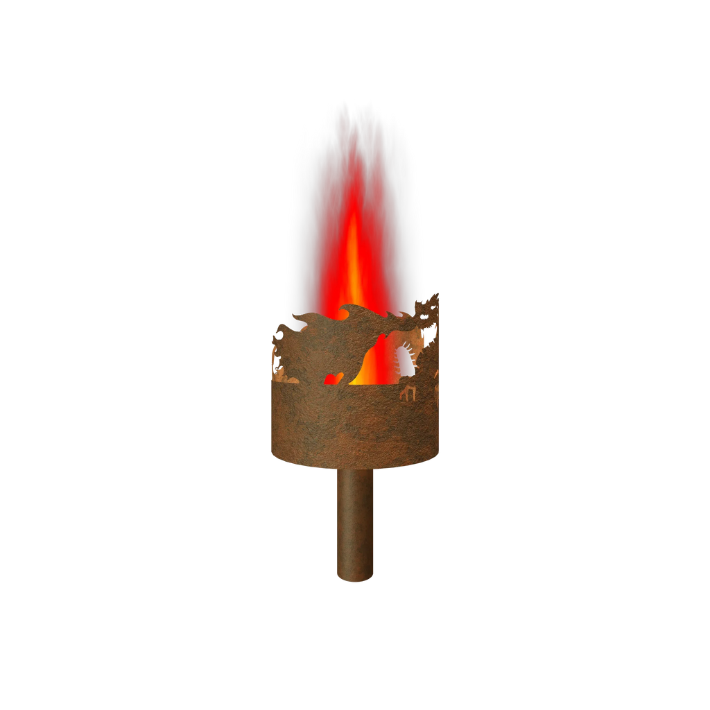 Gartenfackel Feuerdrache
