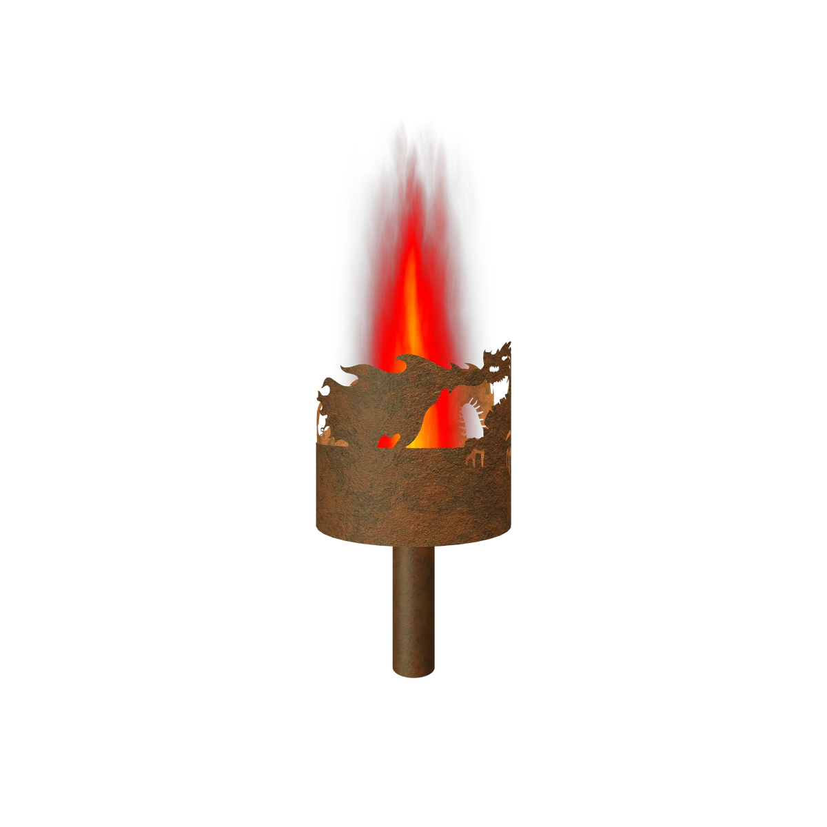 Gartenfackel Feuerdrache