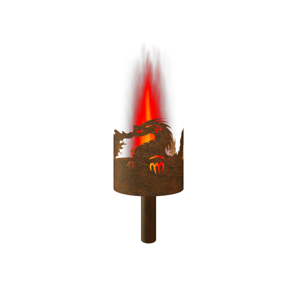 Gartenfackel Feuerdrache
