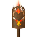 Gartenfackel Flammenherz beidseitig