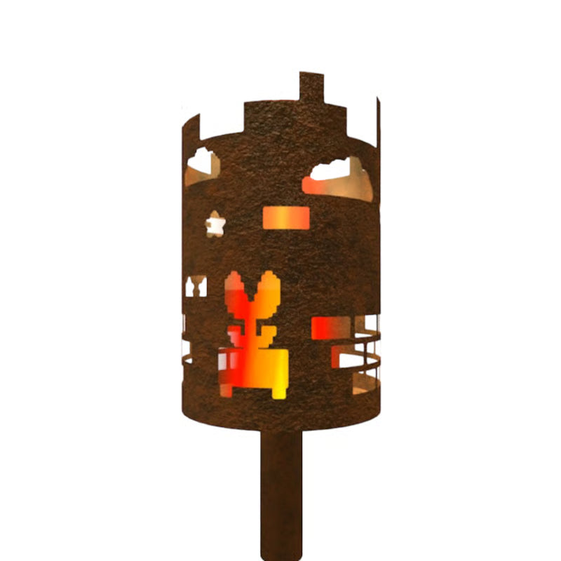 Gartenfackel Retro Game