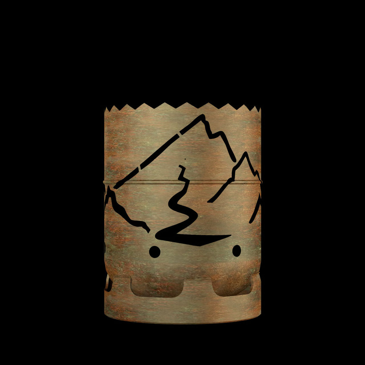 Feuertonne Berge