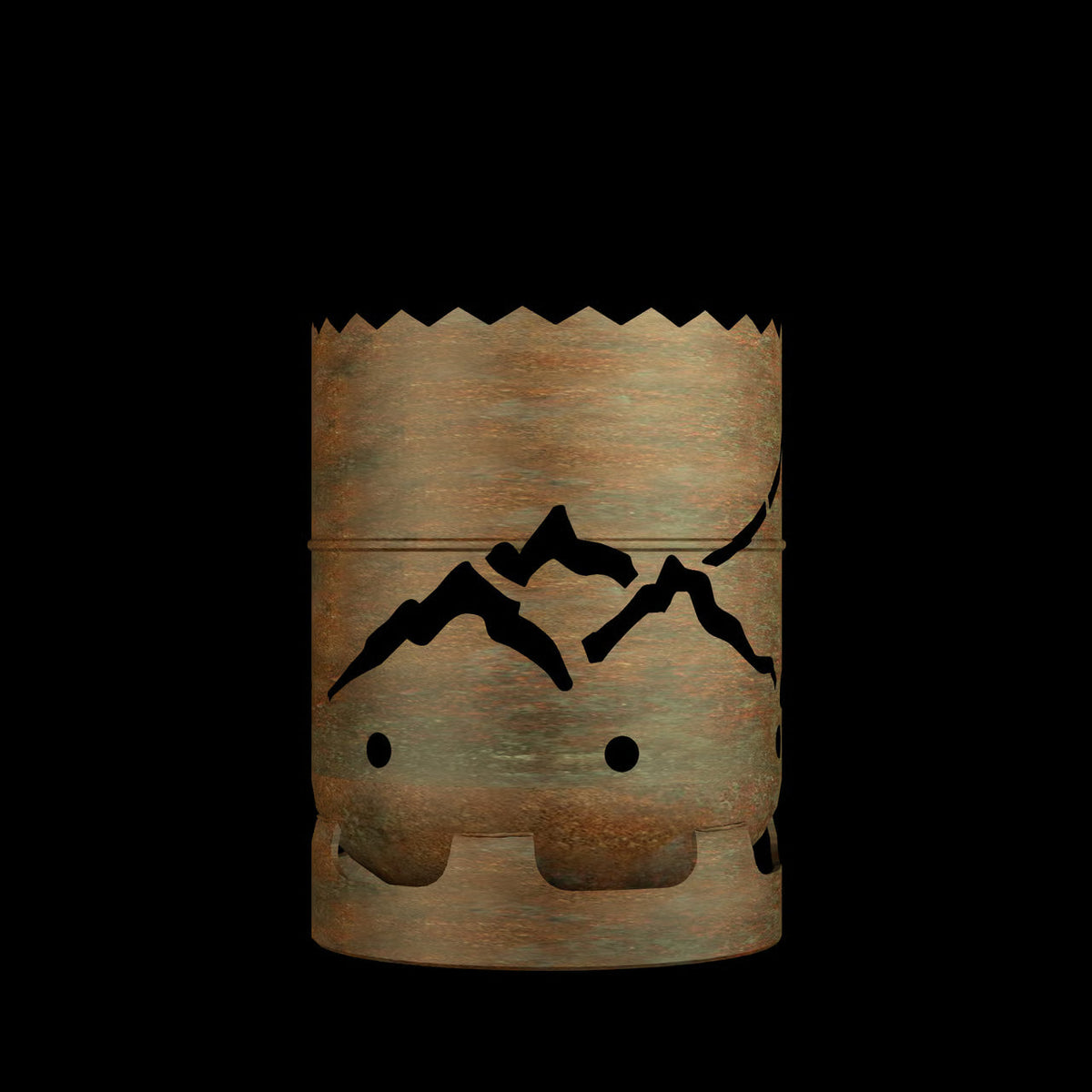 Feuertonne Berge