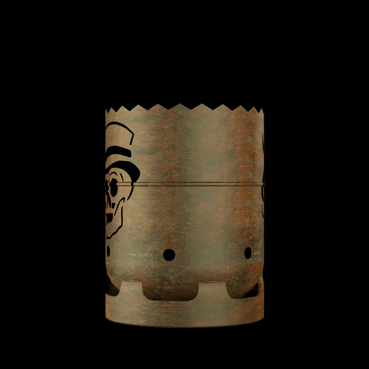 Feuertonne Gentleman Totenkopf