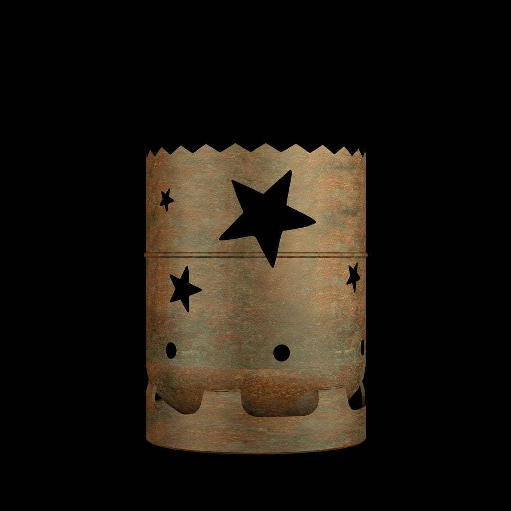 Feuertonne Sterne