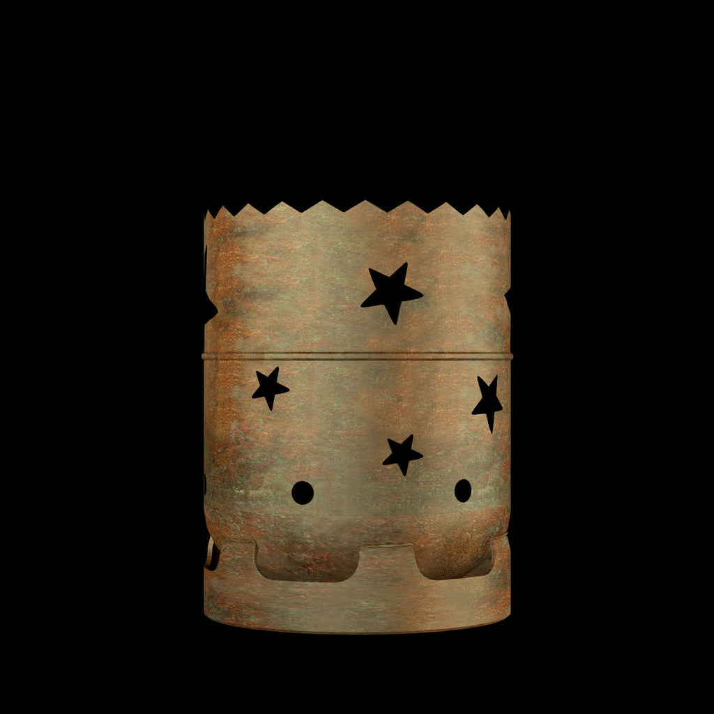 Feuertonne Sterne