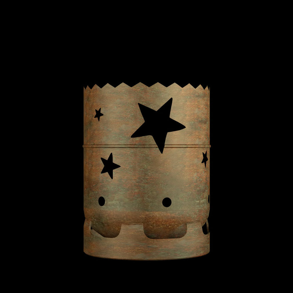 Feuertonne Sterne