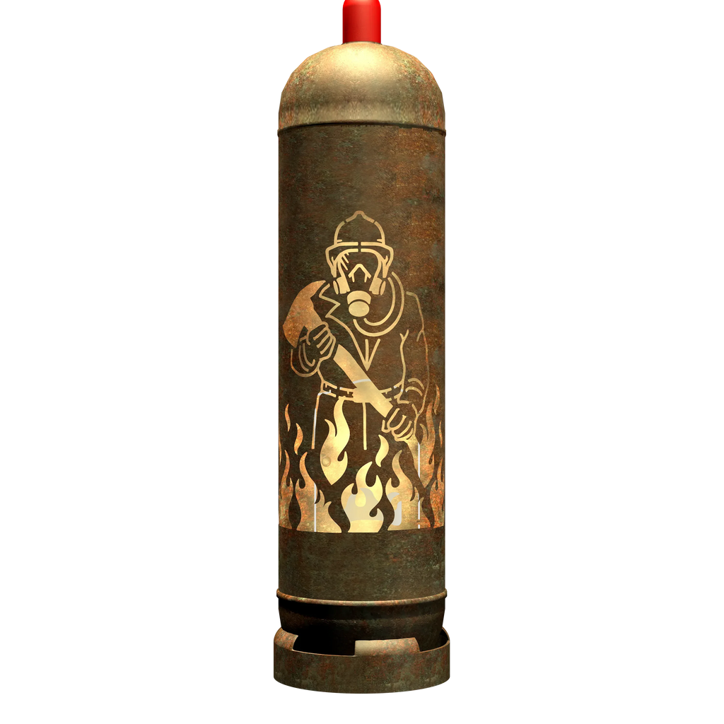 Feuertonne "Feuerwehrmann" inkl. Personalisierung