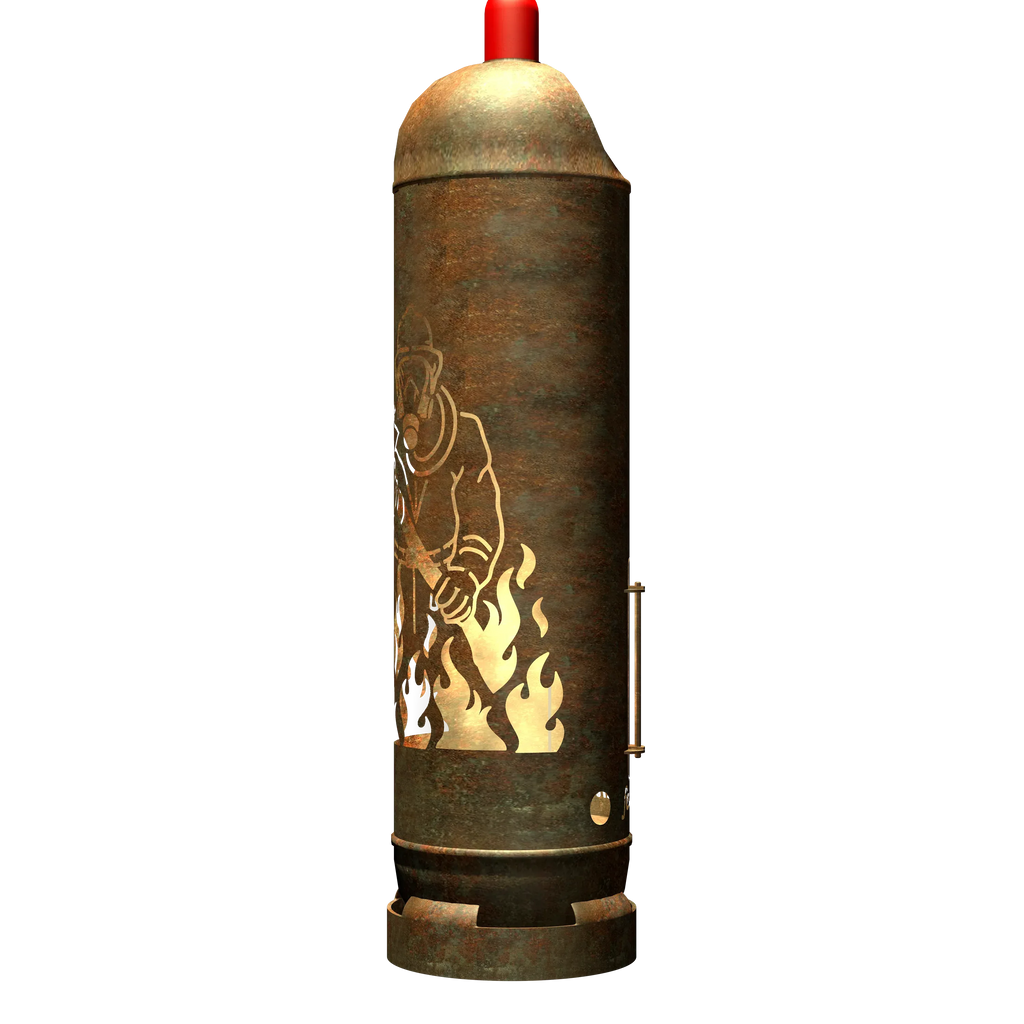 Feuertonne "Feuerwehrmann" inkl. Personalisierung