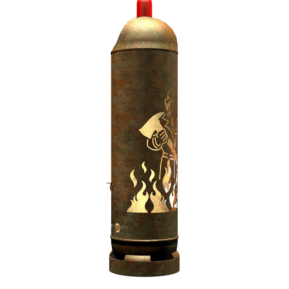 Feuertonne "Feuerwehrmann" inkl. Personalisierung