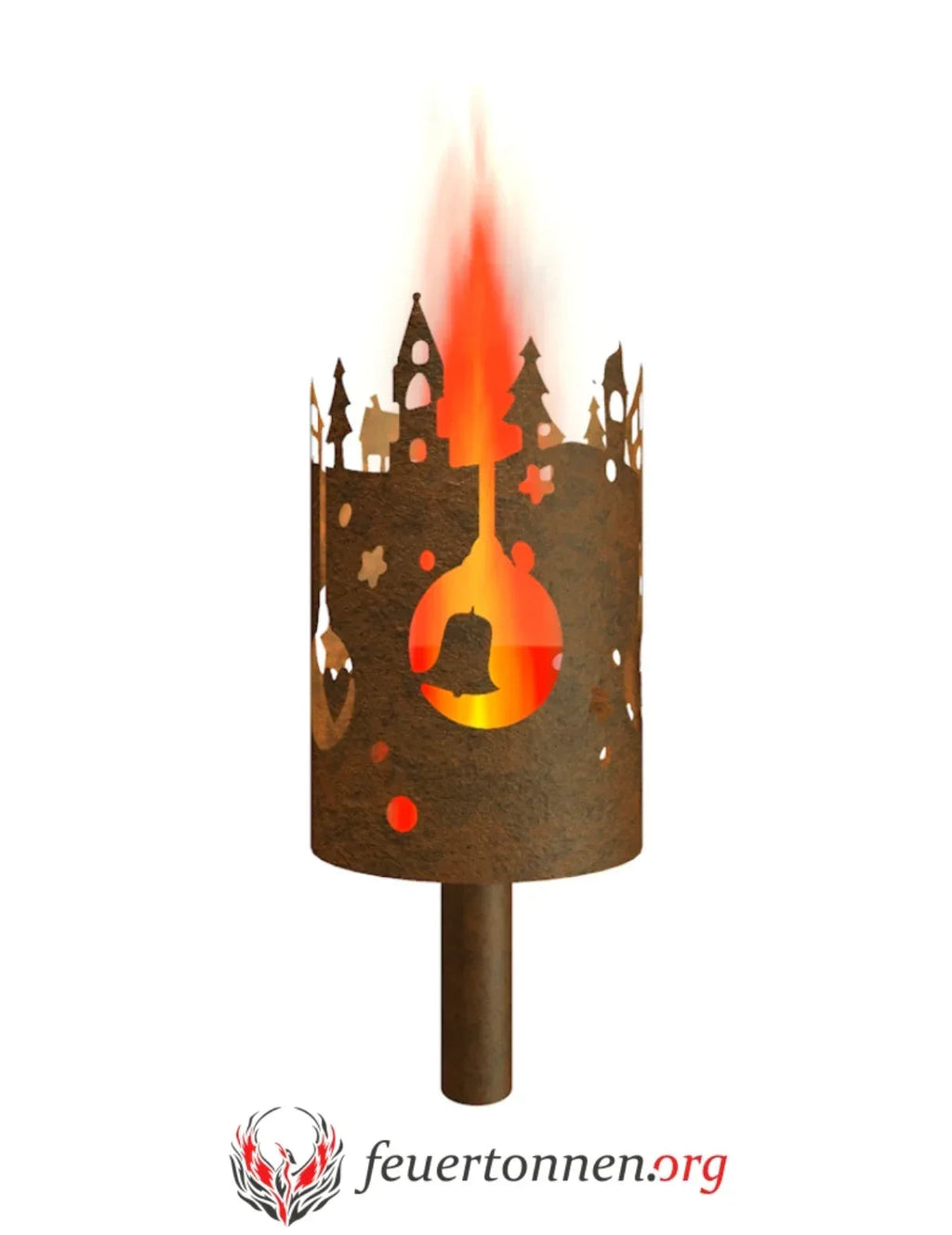Gartenfackel Weihnachtsdorf
