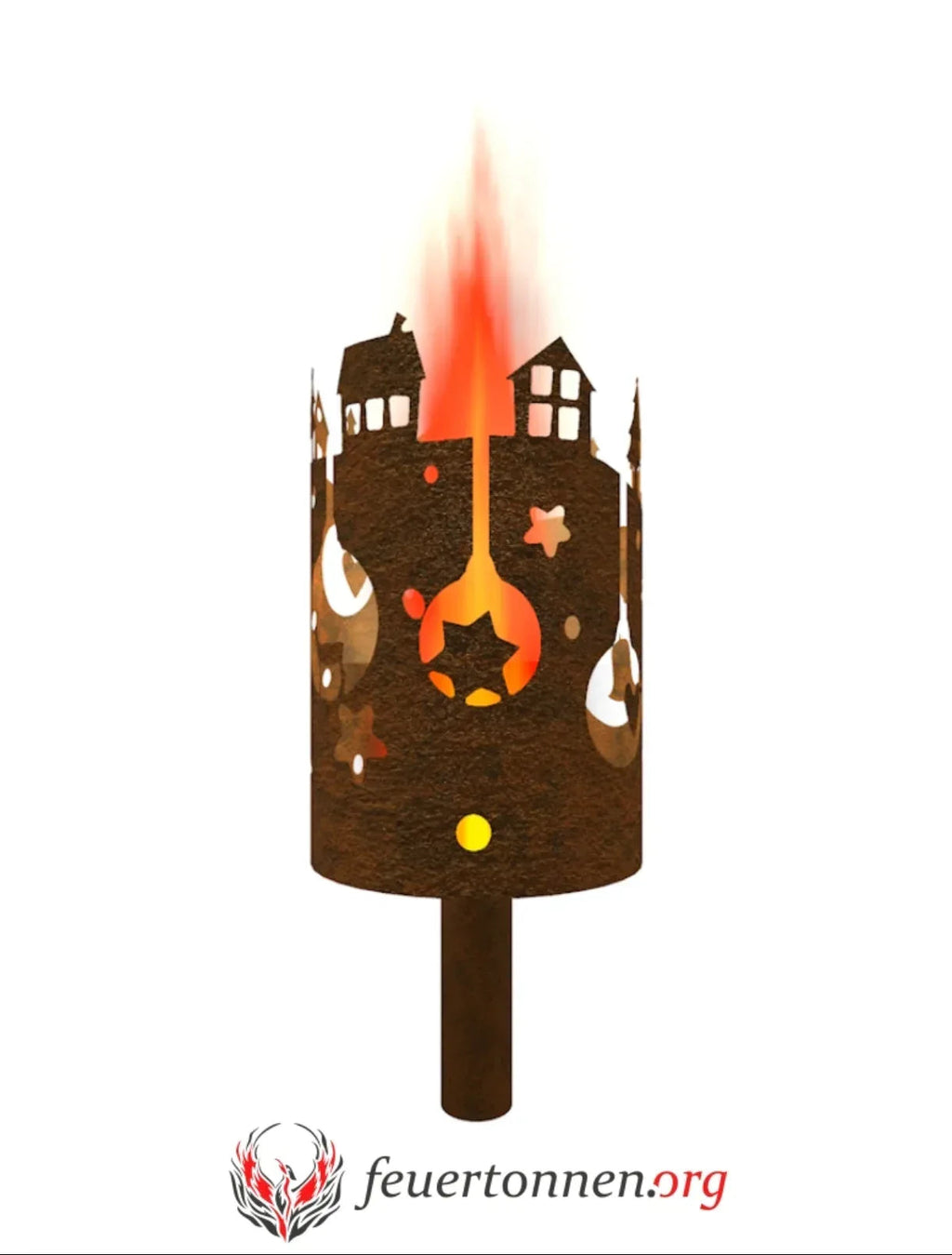 Gartenfackel Weihnachtsdorf