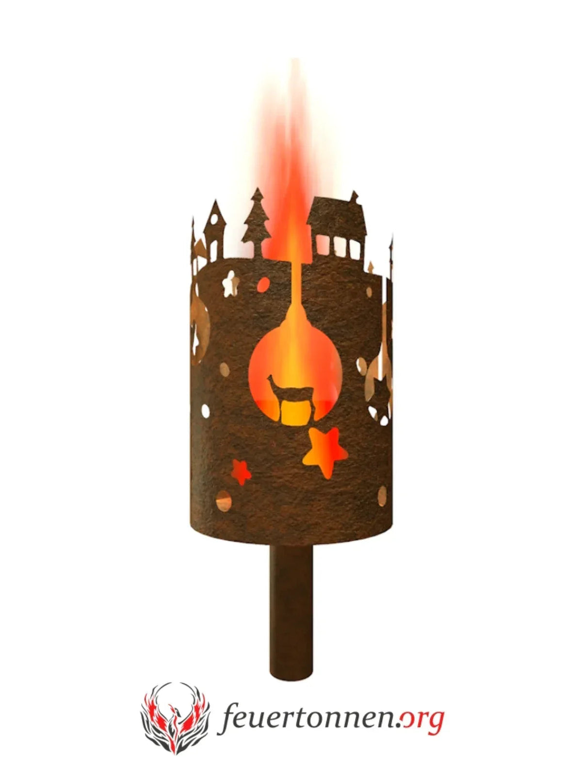Gartenfackel Weihnachtsdorf