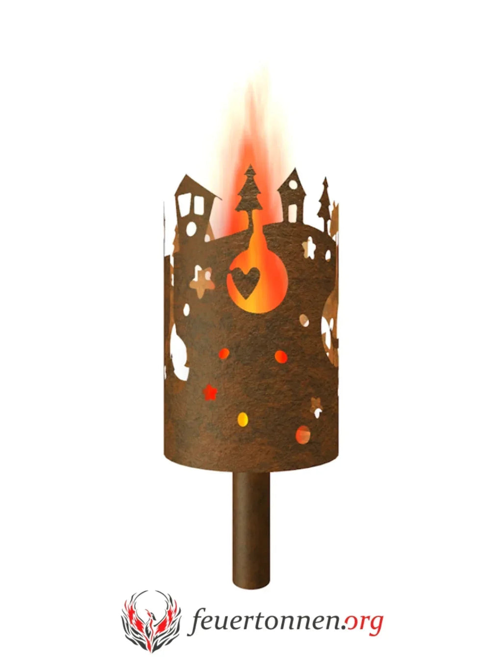 Gartenfackel Weihnachtsdorf