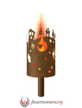 Gartenfackel Weihnachtsdorf