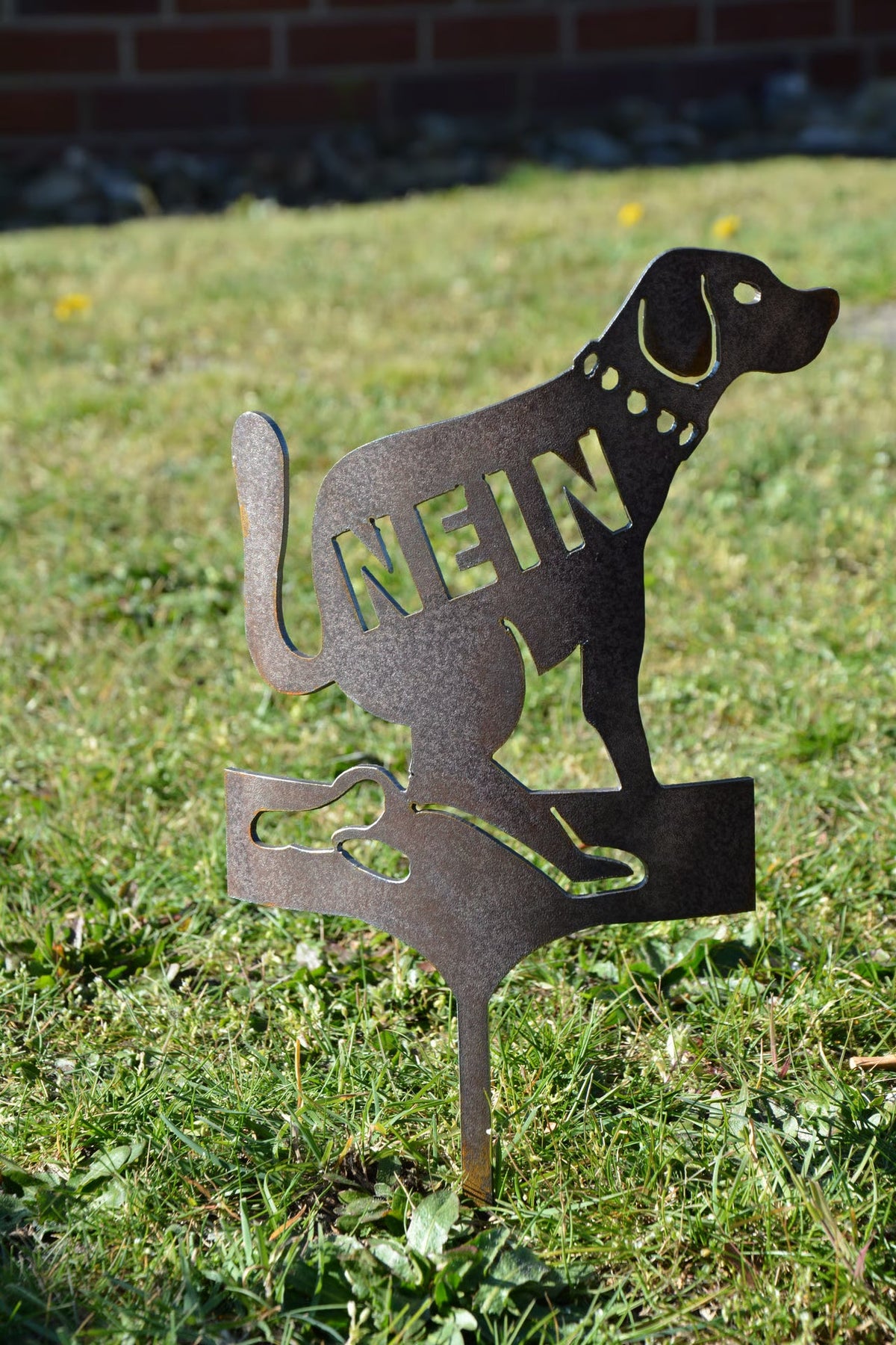 Gartenstecker Hund