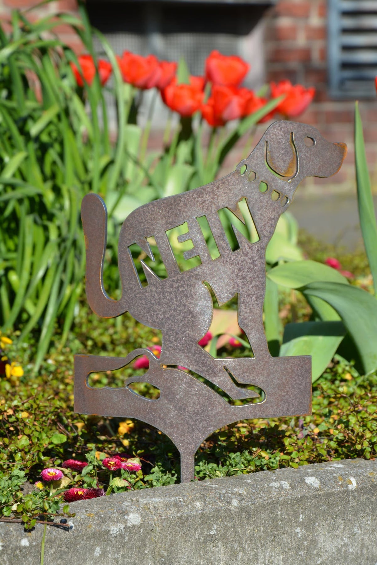 Gartenstecker Hund