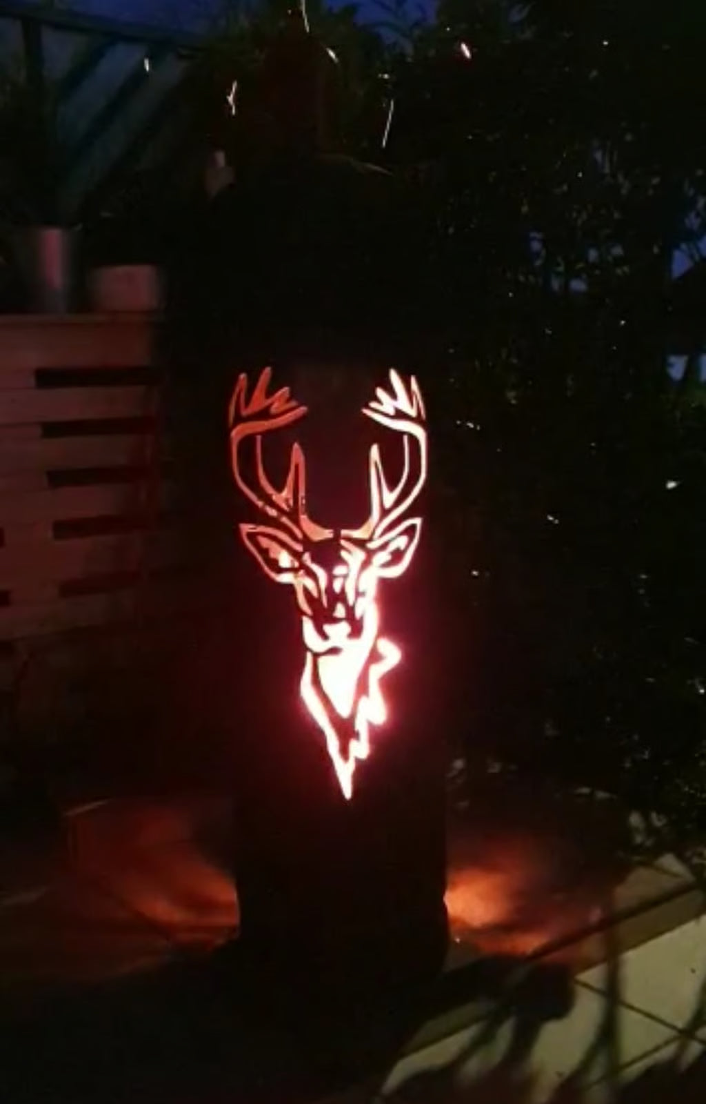 Feuertonne Hirsch