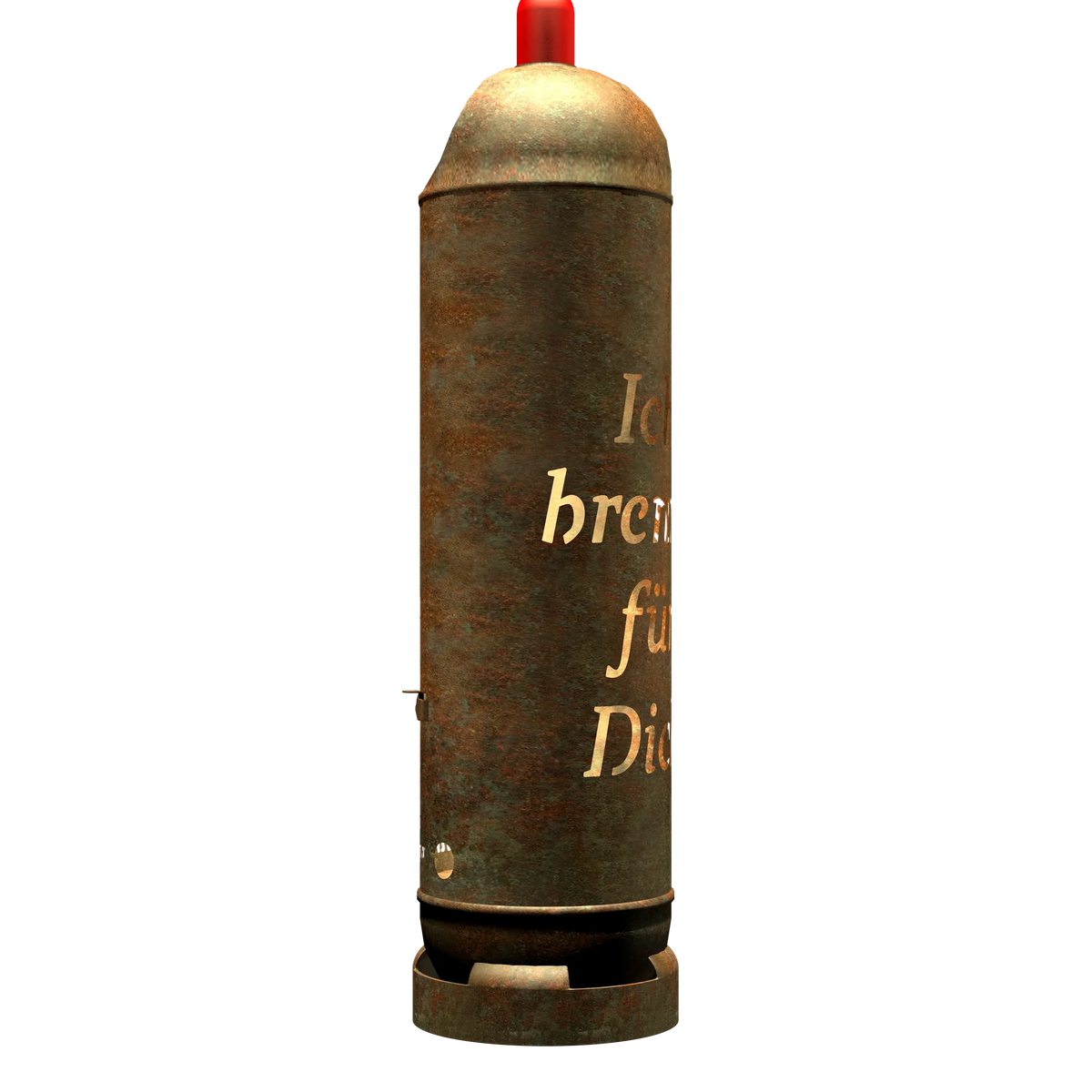 Feuertonne "Ich brenne für Dich"