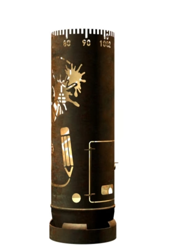 Feuertonne mit Kreativdesign