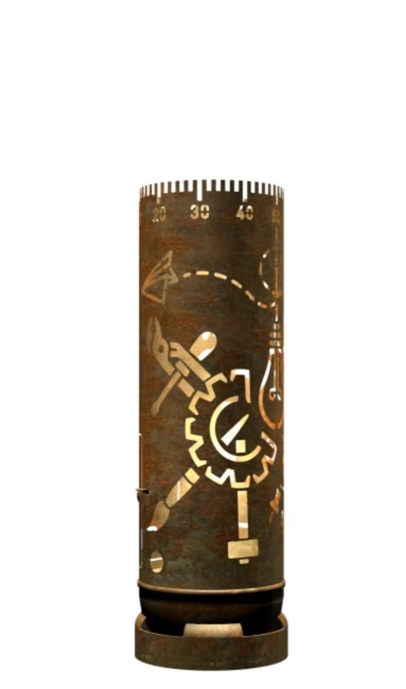Feuertonne mit Kreativdesign