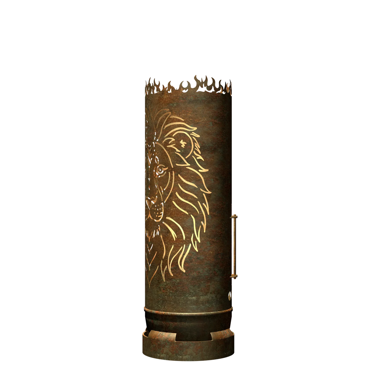 Feuertonne Löwe