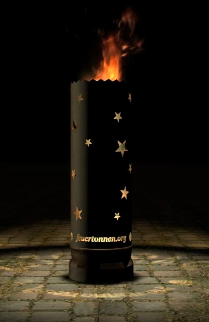 Feuertonne "Paradies" (Rundummotiv)
