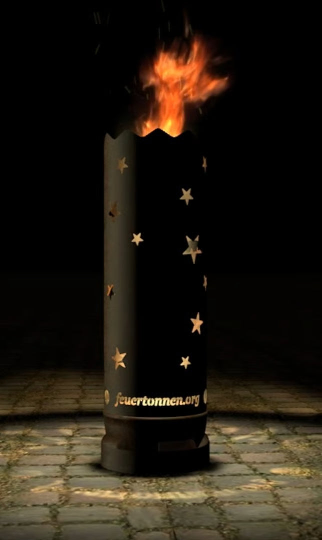 Feuertonne "Paradies" (Rundummotiv)