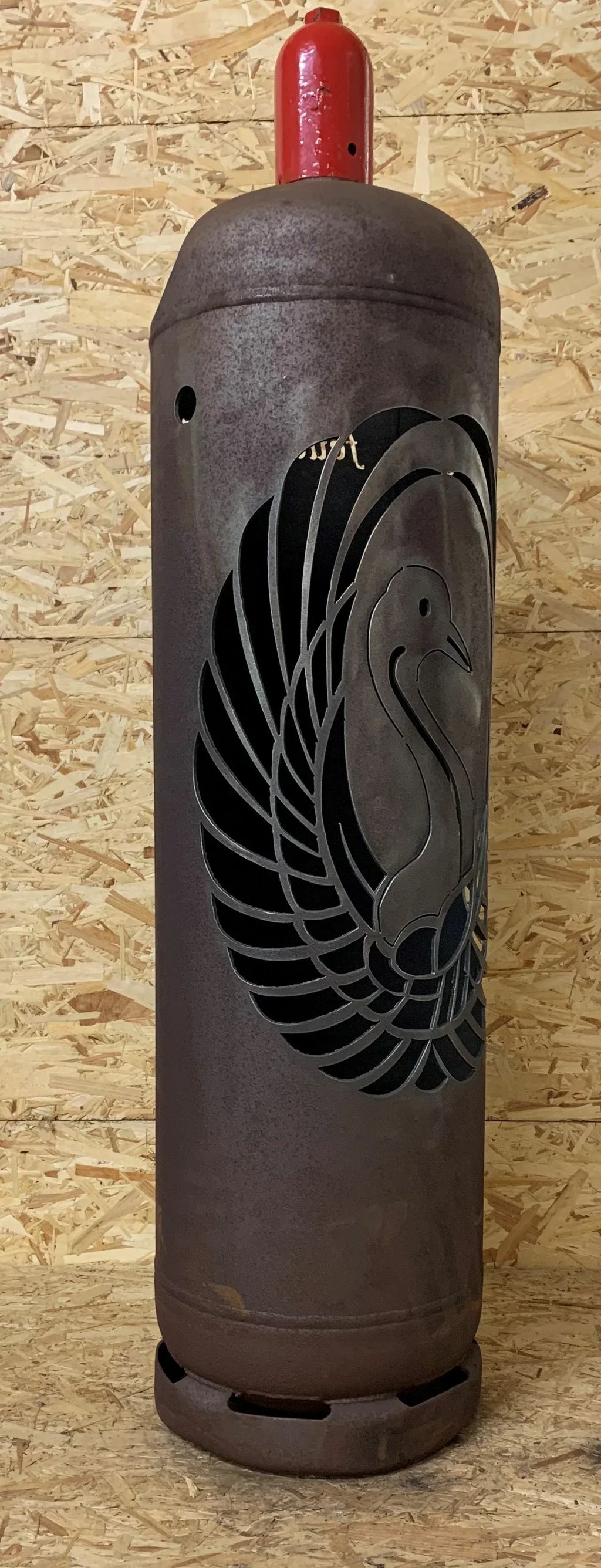 Feuertonne Schwan