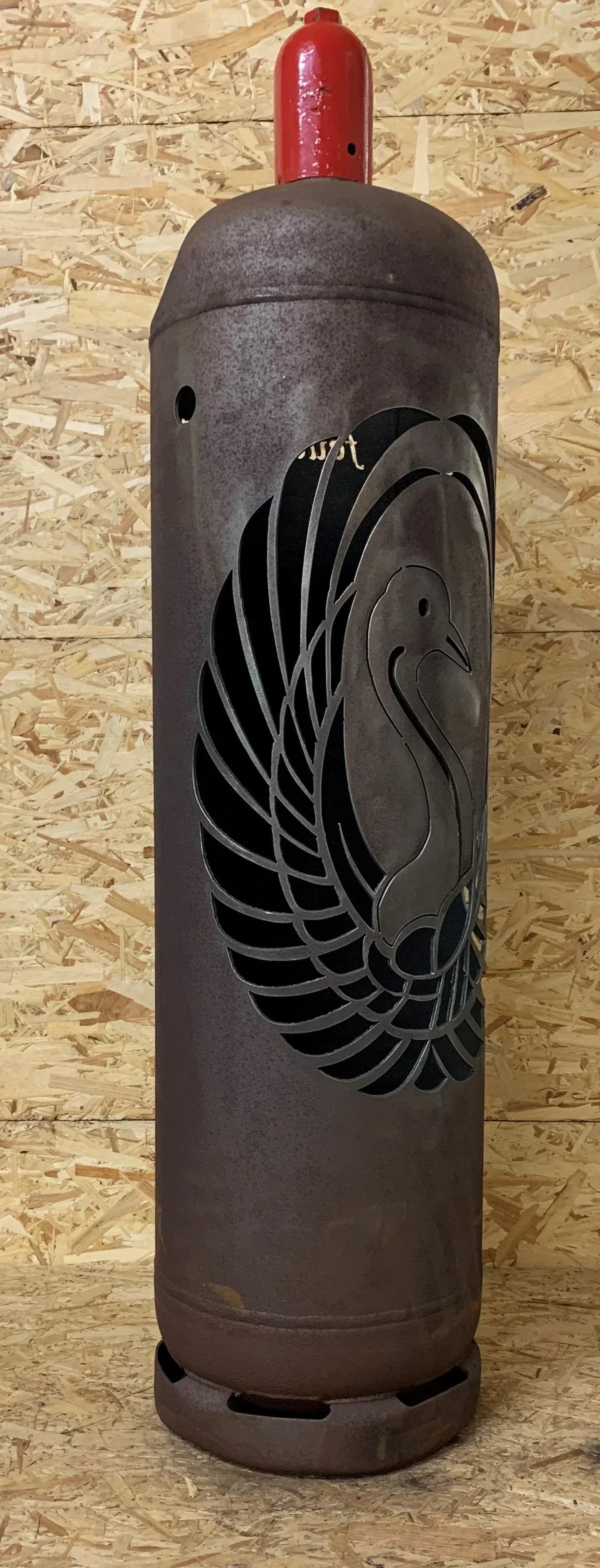 Feuertonne Schwan