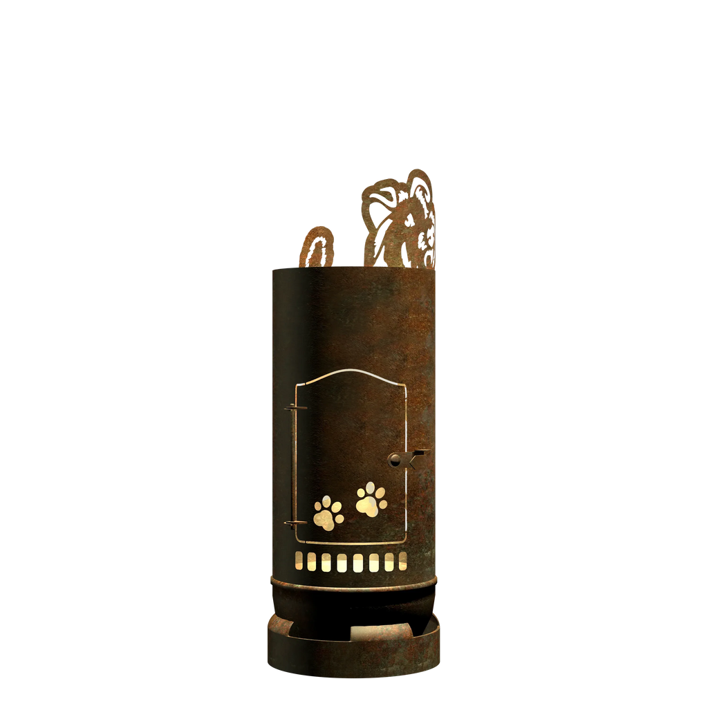 Feuertonne Airedale Terrier exklusiv Design
