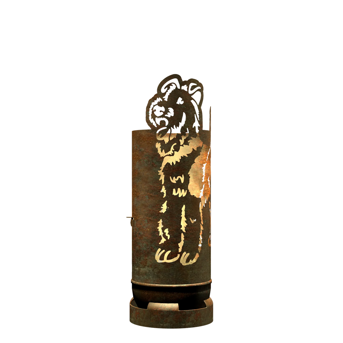 Feuertonne Airedale Terrier exklusiv Design
