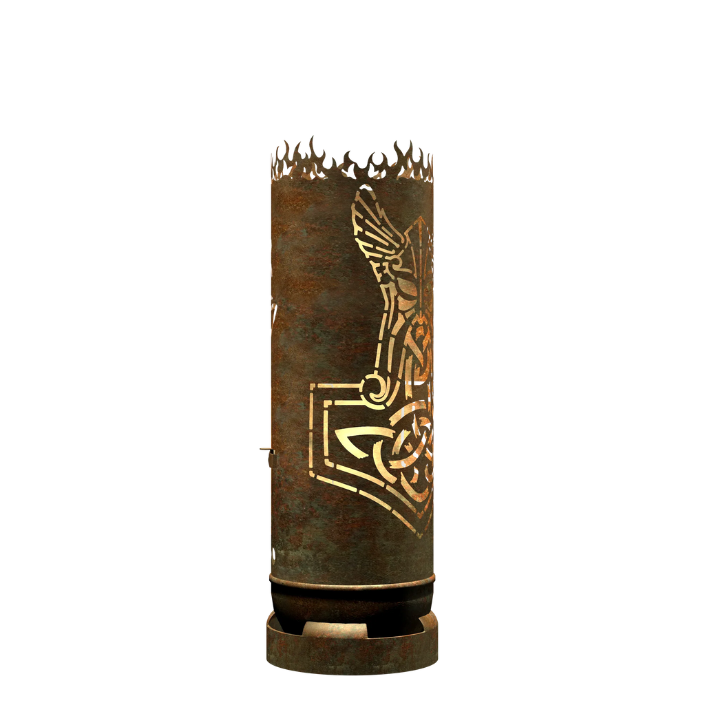 Feuertonne "Thor mit Runen"