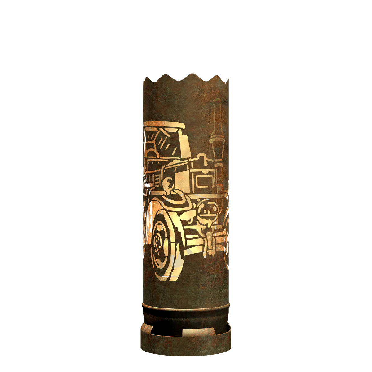 Feuertonne Traktor Retro
