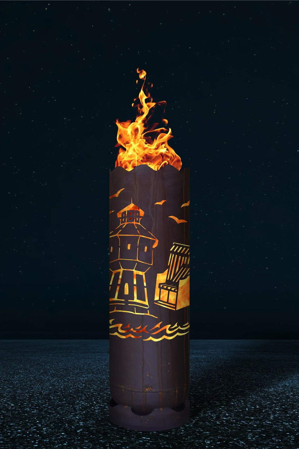 Feuertonne Wasserturm Langeoog